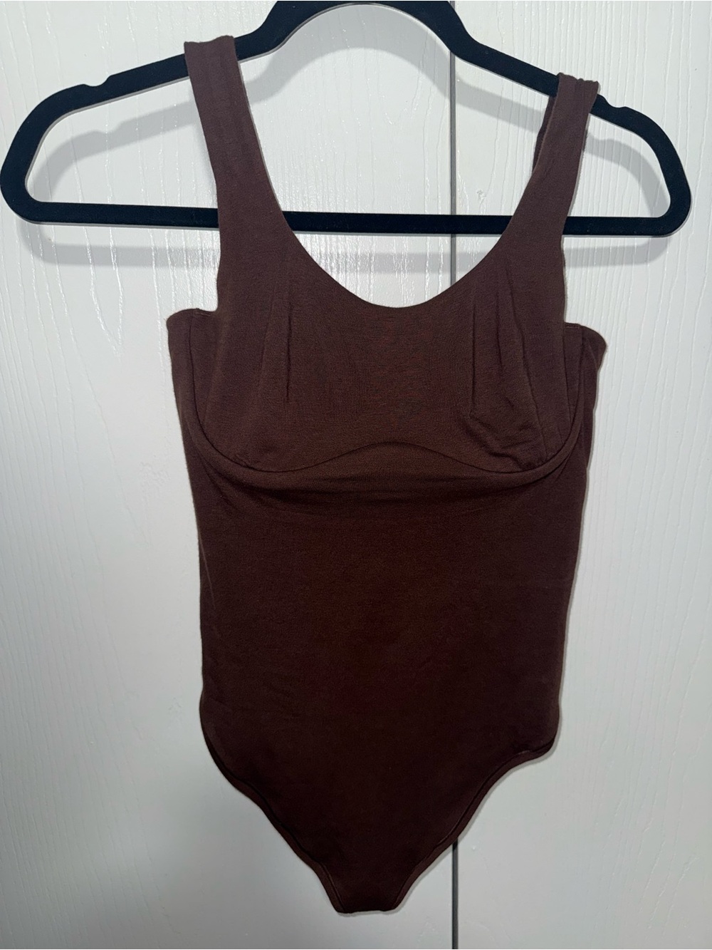PINK Victoria's Secret Brown Scoop-Front Bodysuit